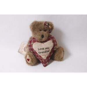 Boyds Love You Grandma Teddy Bear Plush from Head Bean Collection ~260209-WH 97